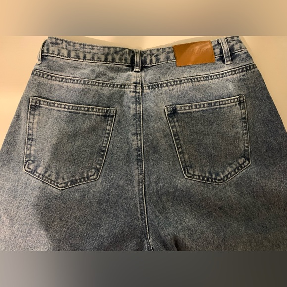 Missguided Barrel Wide-Leg High-Rise Jeans Raw Hem Grunge🎉Host Pick🎉 - Picture 4 of 13